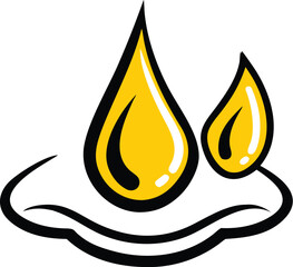 water drop cartoon droplet illustration clean icon (1).eps