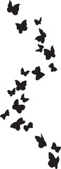 Butterfly Silhouettes Vector Collection | Black Flying Butterfly Shapes & Insect Outline Designs Illustration Artwork