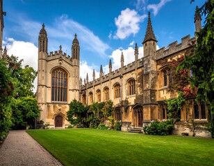 Fototapeta premium Ancient stone building with a courtyard