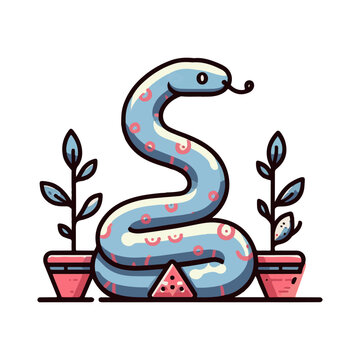 
snake illustration design