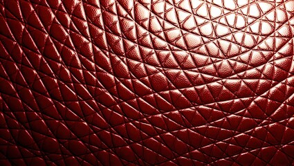 Glossy crimson reptile skin texture with triangular pattern and