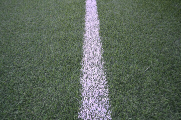 linea bianca sul campo di calcetto