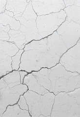 Fototapeta premium Cracked White Concrete Texture