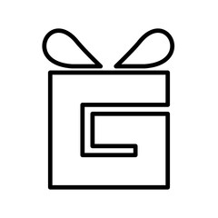 Present Icon Vector Symbol Design