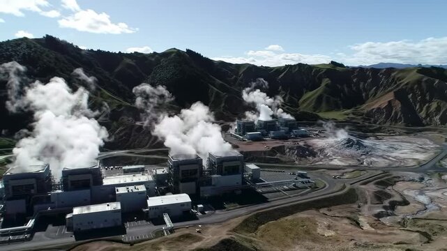 Geothermal Power Plant Steam Energy