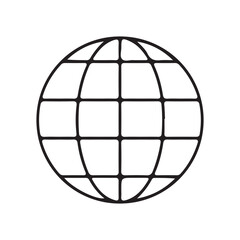 World icon. Globe Line Icon