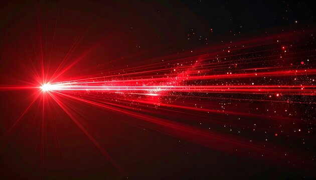 Red light streaks across dark background