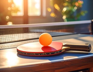 Ping Pong Set Ready For Action Indoor Sports