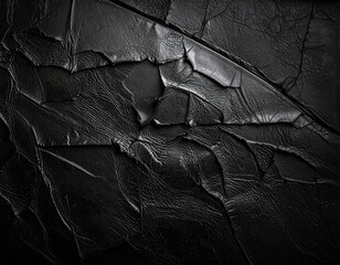 Abstract Black and White Cracked Texture