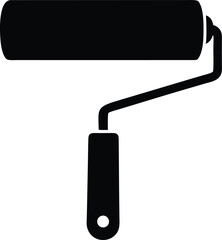 Paint roller vector icon.