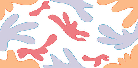 seamless pattern with hand drawn watercolor