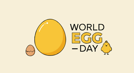 Vector illustration world egg day