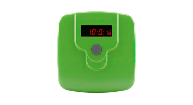 Green Digital Timer Device.