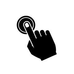 Hand Pressing Button Icon
