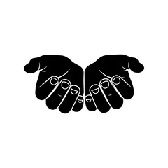 Caring Hands Symbol Icon