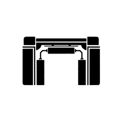 Industrial Entry Gate Security Icon