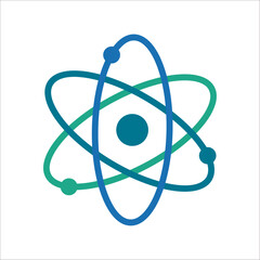 Circular atom structure with electrons. vektor icon illustation  © Syaputra
