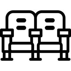 Obraz premium Minimalist Chair Icon