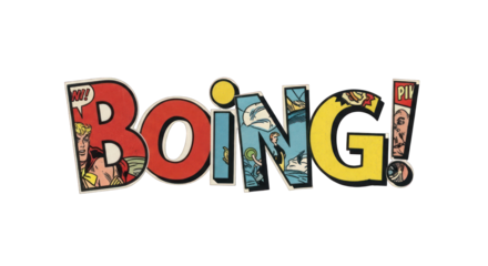 Comic Book Boing Sound Effect Graphic.