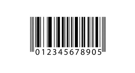 Black and White Barcode with Numbers 0-5.