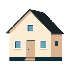 vector illustration of modern house.