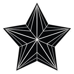 a five pointed star with teal and yellow facets on (1).eps