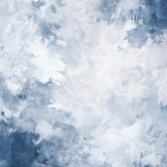 Obraz premium Abstract Blue and White Brushstrokes - Textured Impressionistic Painting.
