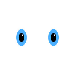 funny blue eyes cartoon element