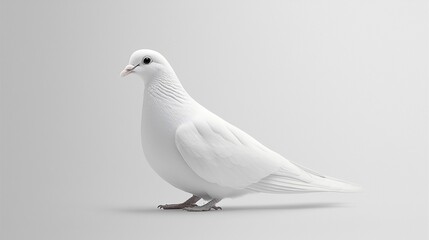 Fototapeta premium White pigeon studio photography