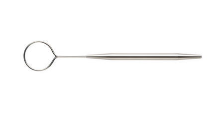 Dental mirror isolated on transparent background, a crucial tool for dentists to examine hardtoreach areas in the mouth during checkups and procedures