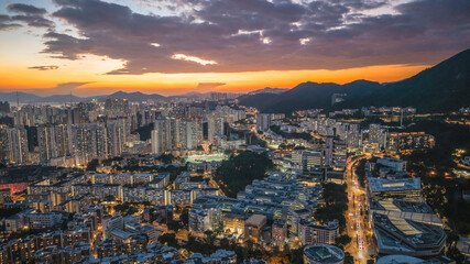 Sept 22 2025 Urban View of Kowloon Tong in Hong Kong © boying