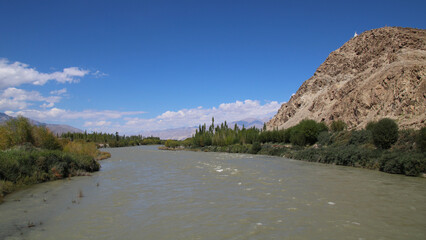 Indus River seen from Stakna, Ladakh, India.