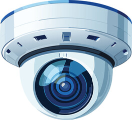 cctv security camera isolated vector object