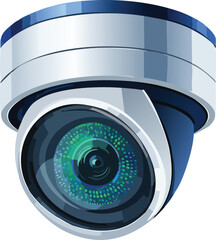 cctv security camera isolated vector object