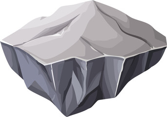 rock stone isolated vector object