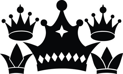 varied   stylized  a diverse array of unique crown.eps