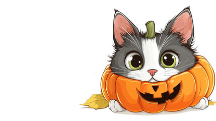 Obraz premium Cat cosplay for Halloween