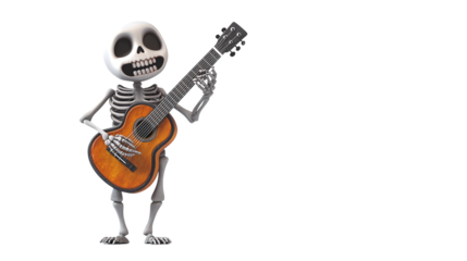 Cute cartoon skeleton
