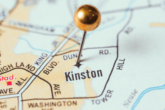 Kinston, NC North Carolina USA, US Map Pin, City Location, Travel Destination, Navigation