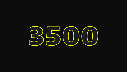text 3500 number icon