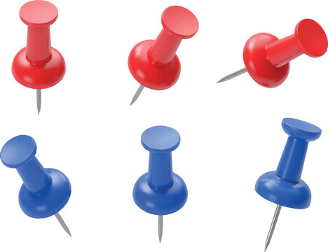 blue push pin