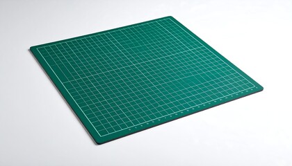 Green cutting mat, square grid