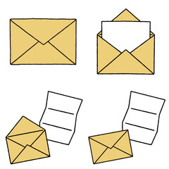 黄色い手紙のセット
