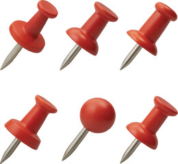 red push pin