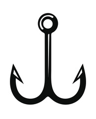 Anchor for vessel solid icon, marine port concept. Vector graphics. Ship sea anchoring, heavy anchor sign on white background, glyph style icon for mobile or web design 