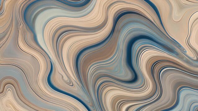 abstract wave blue and light brown gradient background with loop video seamless animation colorful wave background seamless footage in background 4k video background