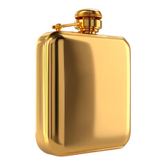 Gold hip flask luxury liquor container