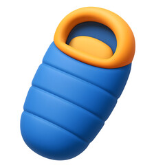 Sleeping Bag Isolated on White Background