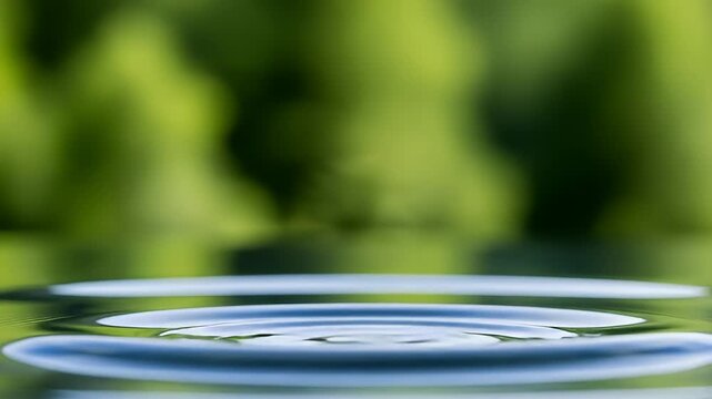 Serene Water Ripple: Nature's Gentle Echo