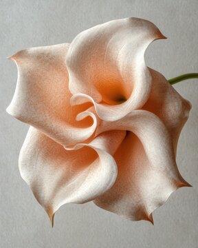 Peachy Calla Lily close-up